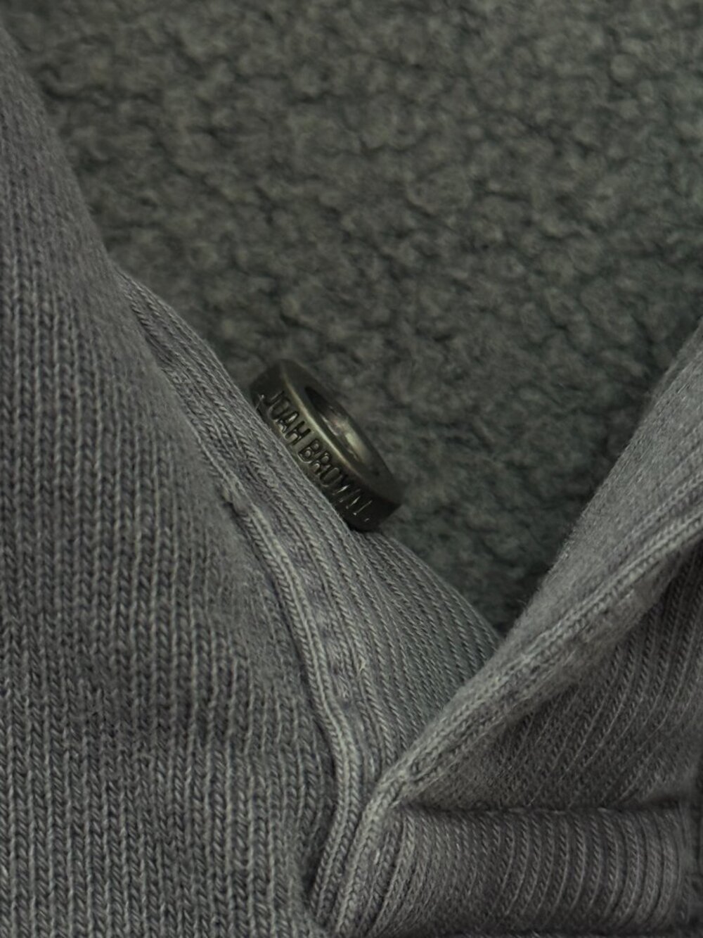 🩶NWT JOAH BROWN Cropped Henley Sweatshirt - Picture 16 of 16
